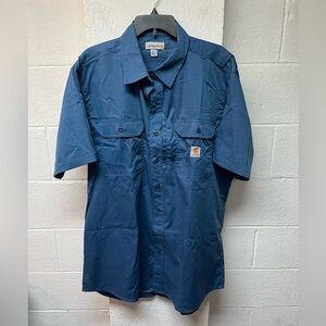 Carhartt Blue Short Sleeve Shirt. XL